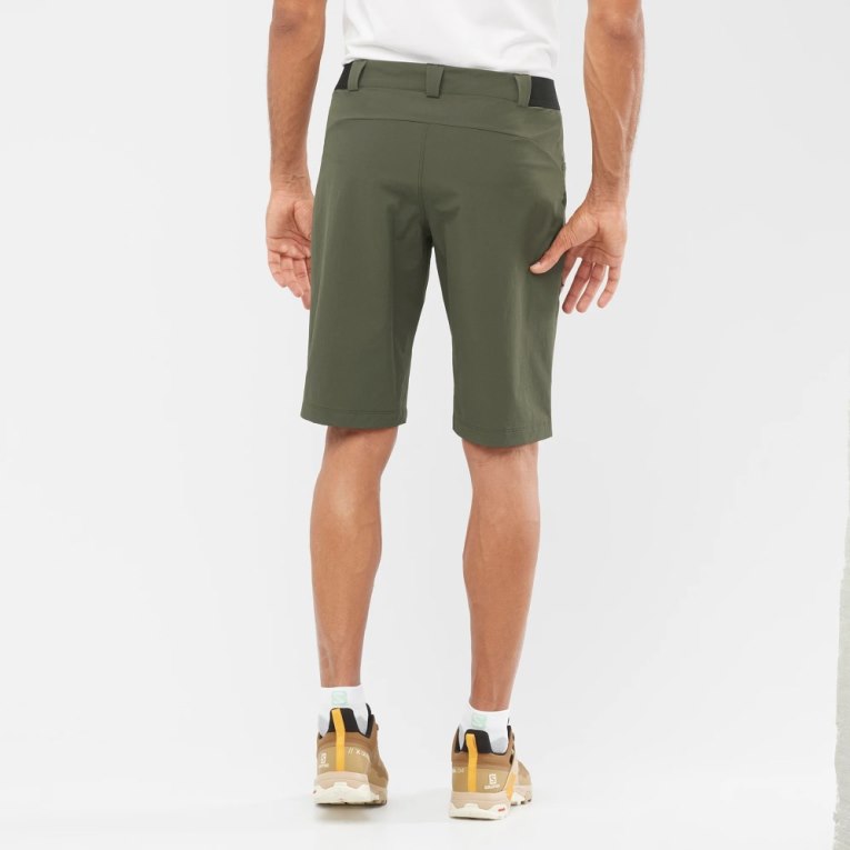 Olive Salomon Wayfarer Men's Shorts | IE ZY6251